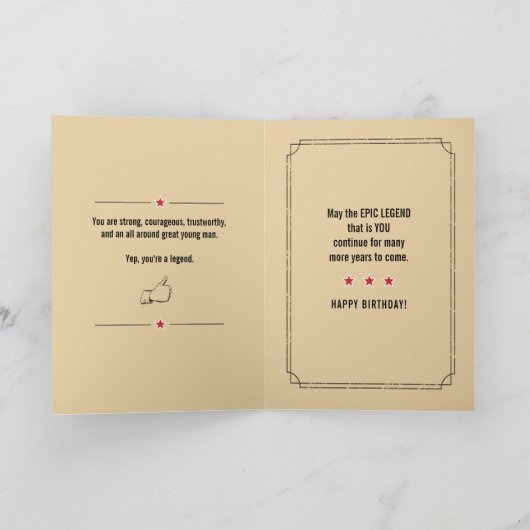 すべてのタイムカードの最も伝説的な義理の息子 カード (内部)