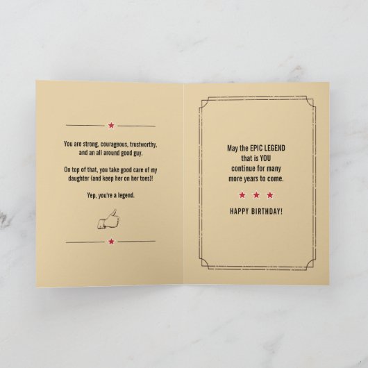 すべてのタイムカードの最も伝説的な義理の息子 カード (内部)