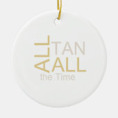 すべてのタンをいつもティーにのせて下さい セラミックオーナメント (正面)