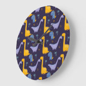 すべてのダイノ素晴らしスとスモール ラージ壁時計 (傾斜)