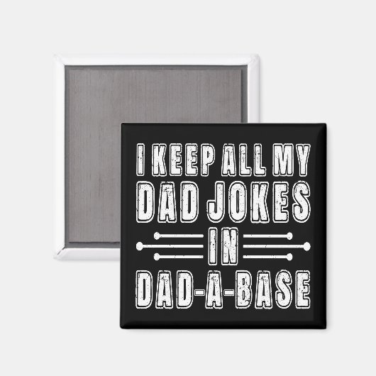 すべてのダジャレをDad A Baseで父の日に マグネット (正面/裏面)