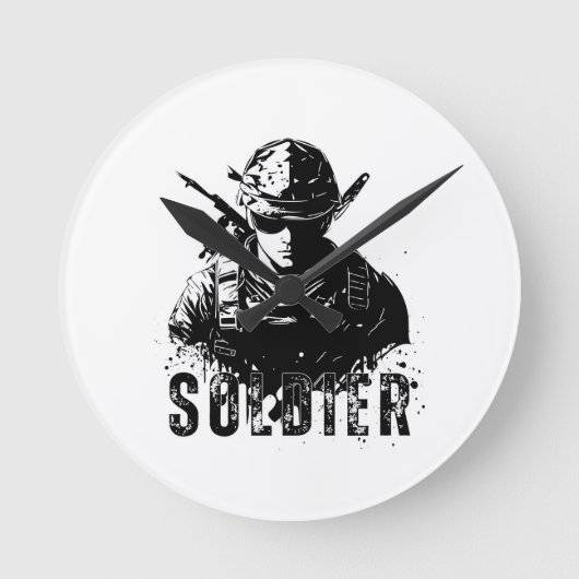 すべてのダニの勇気 ラウンド壁時計 (正面)