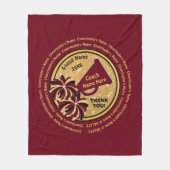 すべてのチアリーダーの名前、応援のコーチのギフトのアイディア フリースブランケット (正面)