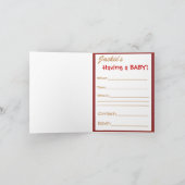 すべてのチックス招待されベビーシャワー 招待状 (内部)