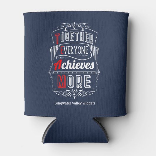 すべてのチームがより多くを達成 缶クーラー (正面)