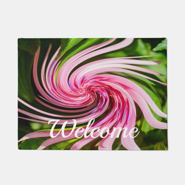 すべてのツイストアップウェルカムフォーマット ドアマット (正面)