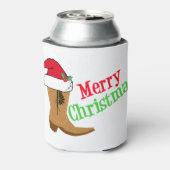 すべてのテキサス州・カウボーイ・ホリデーでメリークリスマス 缶クーラー (缶裏面)