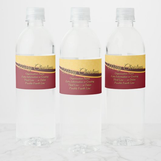 すべてのテキストをカスタマイズしてクリスマスパーティーを楽しもう ペットボトルラベル (ボトル)