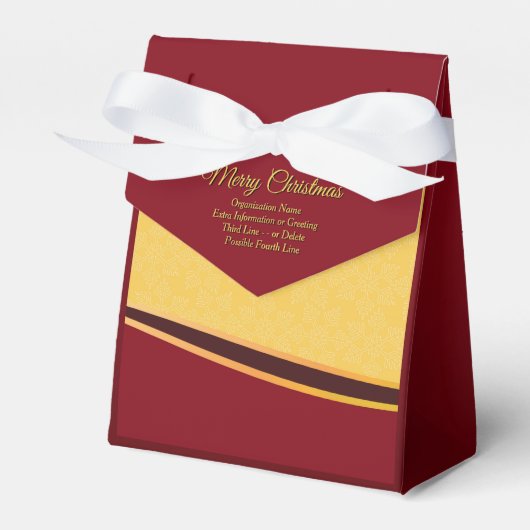 すべてのテキストをカスタマイズ可能なクリスマスパーティーの組織変更 フェイバーボックス (正面サイド)