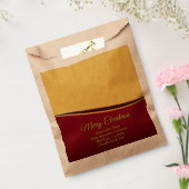 すべてのテキストをカスタマイズ可能なクリスマスパーティー組織変更 フェイバーバッグ (封をした状態)