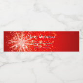 すべてのテキストをカスタマイズ可能なクリスマスパーティー ペットボトルラベル (シングルラベル)