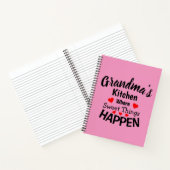 すべてのテキストを名前変更追加 グランドマのキッチン スイート ノートブック (内部)