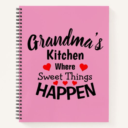 すべてのテキストを名前変更追加 グランドマのキッチン スイート ノートブック (正面)