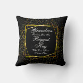 すべてのテキストを変更 ママとおばあちゃんに最大のハグを送る クッション (裏面)