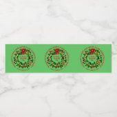 すべてのテキストを組織のクリスマス パーティーに変更 ペットボトルラベル (シングルラベル)