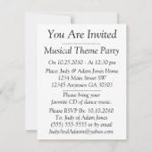 すべてのテキスト（表裏）招待状をカスタマイズ 招待状 (裏面)