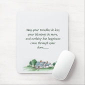 "すべてのトラブルが少なくなるかもしれない"ハウス祈りの言葉マウス マウスパッド (マウス)