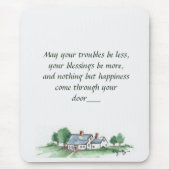 "すべてのトラブルが少なくなるかもしれない"ハウス祈りの言葉マウス マウスパッド (正面)