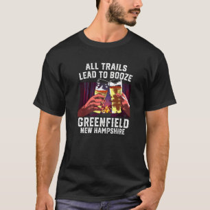 すべてのトレイルがグリーンフィールドキャンピングニューハをブーズグリーンフィールドリード Tシャツ