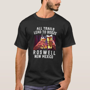 すべてのトレイルはブーズロズウェルキャンピングニューメキシコ Tシャツ
