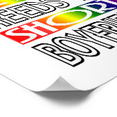 すべてのトールボーイLGBTQプライドゲイメンズゲイプライドゲイ ポスター (角)