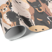 すべてのドッグズラッピング紙 ラッピングペーパー (ロールコーナー)