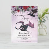 すべてのドラゴンガールの誕生日紫の花を呼び出す 招待状 (スタンド正面)