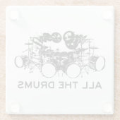 すべてのドラムドラマー ガラスコースター (裏面)