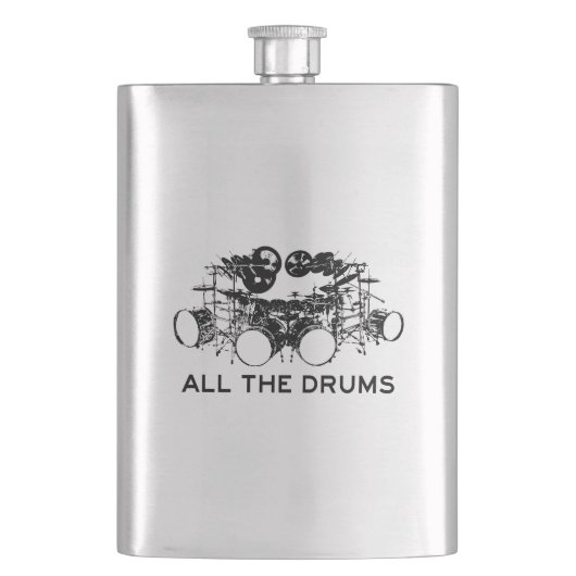 すべてのドラムドラマー フラスク (正面)