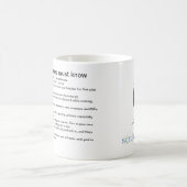 すべてのナースが知らなければならない上10の事 コーヒーマグカップ (中央)