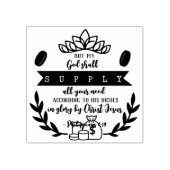 すべてのニーズに対する神の約束 – フィル。4:19 ラバースタンプ (インプリント)