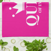 すべてのネオンピンクのキッチンタオルギフトの女王 キッチンタオル (折り畳み)