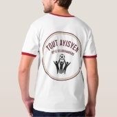 すべてのハイチ人のサッカー祝賀 Tシャツ (裏面フル)
