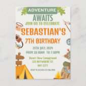 すべてのハッピーキャンパーに呼びかけ キャンピング ポストカード (正面)