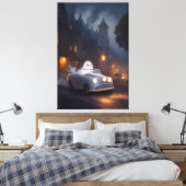 すべてのハロウィーンの精神 | 幽霊のジョライド キャンバスプリント (インサイチュ (寝室))