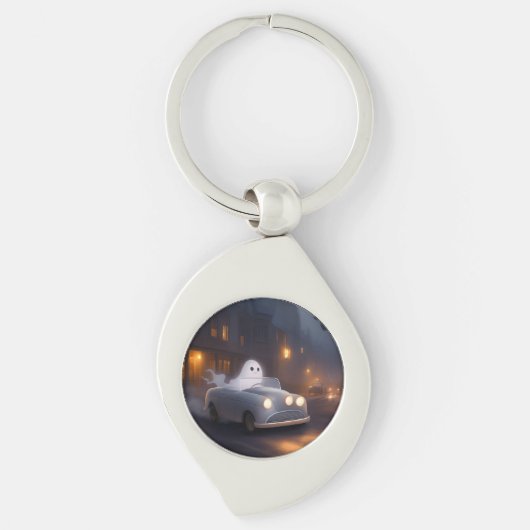 すべてのハロウィーンの精神 | 幽霊のジョライド キーホルダー (正面)
