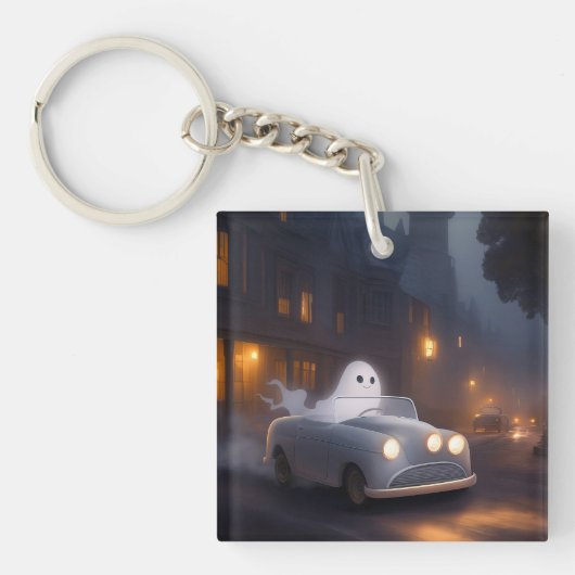 すべてのハロウィーンの精神 | 幽霊のジョライド キーホルダー (正面)