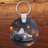 すべてのハロウィーンの精神 | 幽霊のジョライド キーホルダー (裏面)