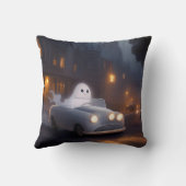 すべてのハロウィーンの精神 | 幽霊のジョライド クッション (裏面)