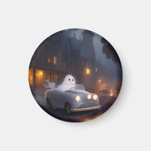 すべてのハロウィーンの精神 | 幽霊のジョライド マグネット (正面)