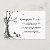 すべてのハローズエバのハロウィーン私たちのハネムーンウィッシュカード エンクロージャーカード (正面)