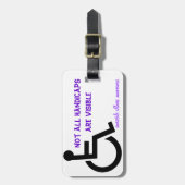 すべてのハンディキャップが目に見えません ラゲッジタグ (正面縦)