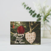 すべてのハートが彼の部屋、クリスマスカロルを準備する シーズンポストカード (スタンド正面)