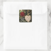 すべてのハートが彼の部屋、クリスマスカロルを準備する スクエアシール (バッグ)