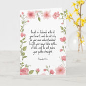 すべてのハートでエホバを信頼する | JWあいさつ カード (黄色い花)