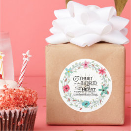 すべてのハートで主を信頼する ラウンドシール