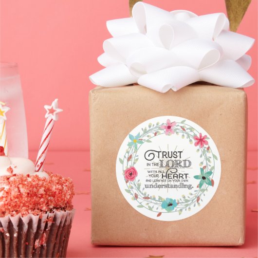 すべてのハートで主を信頼する ラウンドシール (パーティー)