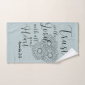 すべてのハートで主を信頼せよ  ハンドタオル (ハンドタオル)