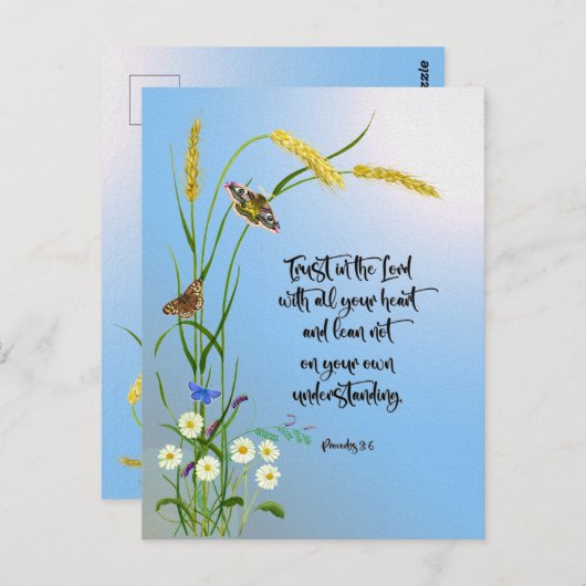 すべてのハートで主を信頼せよ ポストカード (正面/裏面)