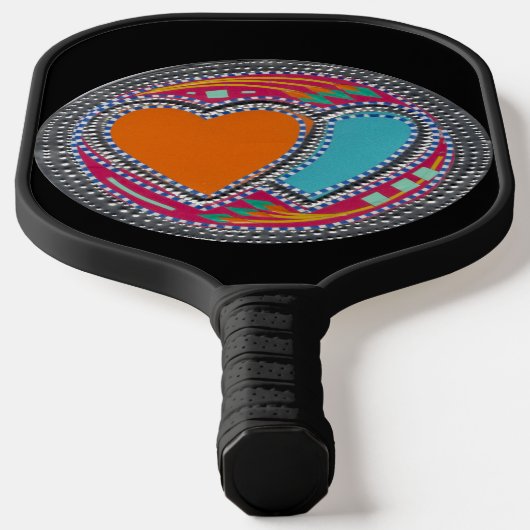 すべてのハートに美しい救驚きの愛 ピックルボールラケット (レイダウン)